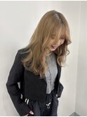 柔らかいミルクティーベージュ/ブリーチ/ハイトーン【新保青江】