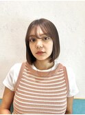 ラテグレージュ/レイヤーボブ/韓国巻き/結べるレイヤー/立川