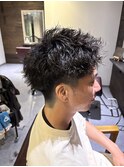 スパイキーショート　ピンパーマ　ルーズシャドウ　八王子