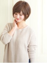 美容室 サボイ 高崎店(SAVOY)&nbsp;大人可愛い☆スタイリング簡単！斜めバング×ひし形ショート