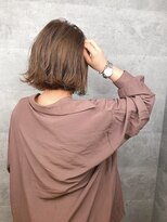 アンダーバーホワイト 天王寺阿倍野店(_WHITE)&nbsp;シアーベージュ_外ハネボブ_ミルクティー_秋色_透明感_抜け感