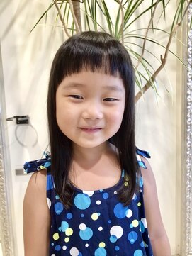 ヘアメイク カン プラスエフ(HAIR MAKE KANN+f) キッズカット　ラウンドバング