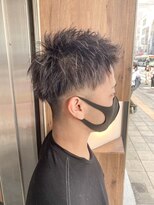 アヴァンス 天王寺店(AVANCE.) MEN'S HAIR ハイライト無双×グレー×シルバー
