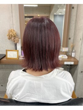 シエル 松山店(CIEL) 外ハネボブ×ピンクラベンダー 【戸梶大貴】