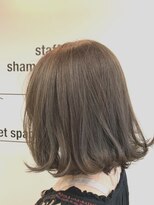 ヘアブランコブランコ 横浜(hair blanco_blanco)&nbsp;ボブルフ/艶ボルドー/こなれハイトーン/プレミアムカラー[横浜]