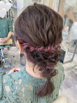 ウィル 江坂店(WiLL) **ミディアムヘアのおろし編みスタイル**《山田 果奈》