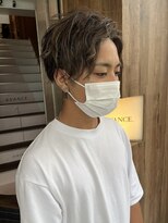 アヴァンス 天王寺店(AVANCE.) MEN'S HAIR センターパート×メッシュ×ハイライト