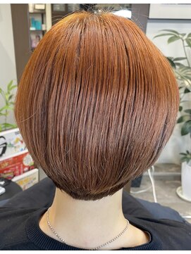 ヘアー ラウンジ コン モア(hair lounge Comme moi) 逆インナーブリーチ　オレンジマッシュ