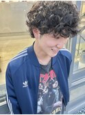 10代20代30代メンズ無造作パーマトラッドオシャレ感ショート
