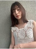 外ハネロブは顔周りが可愛い!/グレーベージュ