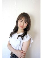 クラク 笹塚店(KURAKU)&nbsp;ワンレン/ロング/顔周り/大人/アッシュ/くすみカラー/笹塚