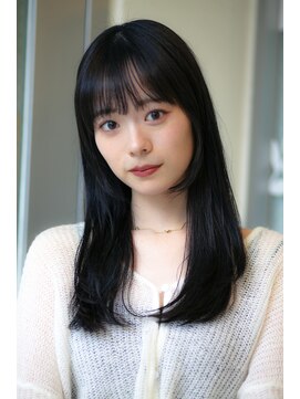 アソビ 表参道(ASOBI) 斜めバング/グレージュカラー/シルキーベージュ/表参道美容室