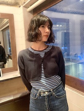 ラレイ ハラジュク(Lalei harajuku) 大人可愛いボブ×デジタルパーマ/ニュアンスパーマ