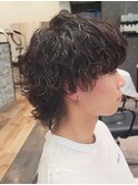 メンズウルフパーマ