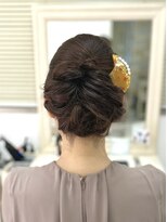 リサ 恵比寿(risa.)&nbsp;和装にも！シニヨンスタイル