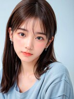 ラベスト キョウト(LOVEST)&nbsp;ストレートミディにグリーンを乗せて○20代30代40代○