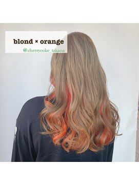 チェリーコーク(HAIR CHERRY COKE) ブロンド×オレンジ