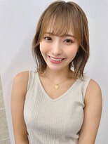 サンド 名古屋(sand)&nbsp;ボブ/前髪/こなれミディ/オリーブベージュ/ウェーブパーマ/韓国