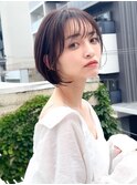【小林翼】ショート/ボブ/顔まわり/前髪/縮毛矯正/白髪ぼかし/柏