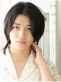 オーガニックカラーでナチュラルなミディアムウルフｆ与野