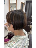 ツーブロックショート　ハイライト