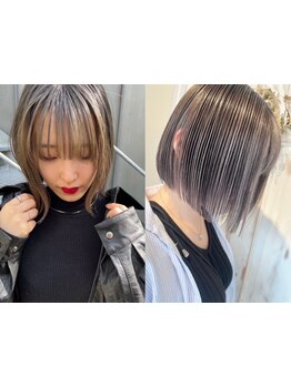 《広瀬通》時短で出来るナチュラルなシークレットハイライトや職場でもOKなインナーカラーが得意!