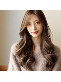 フェミニンロング美髪レイヤーくびれカットモテ髪艶感大人可愛い