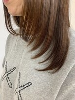 クオリス 上板橋店(QUALIS) ブリーチなし秋色オリーブカラーミディアムフェイスレイヤー