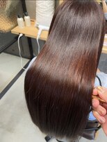 リタ 枚方(Rita) 30代40代髪質改善カラー秋色レッドブラウン艶髪ストレート