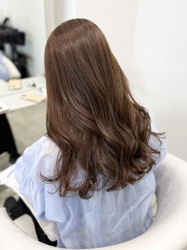 ノエシキカ(noe sikika) くびれヘア/アプリコットオレンジ/ハイライトカラー/栄l53