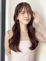 ローネス(LONESS) マロンベージュ/顔まわりカット/シースルーバング