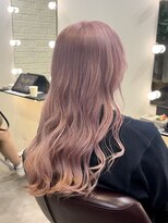 モア(moa)&nbsp;ふわふわロング♪ペールピンクベージュ