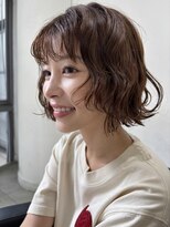 メゾンアクア 表参道(Maison ACQUA) ●小顔ミディアムパーマミディアムデジタルパーマボブパーマ黒髪