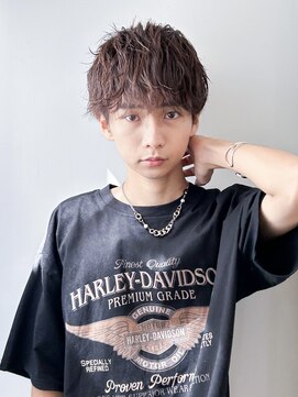 フラッグヘアー 博多駅前店(Flag HAIR) メンズ刈り上げマッシュツイストスパイラルパーマ