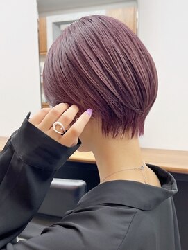 アビー(ABBEY4) 暖色ショートカット丸みショートマッシュショート表参道