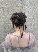 【横田芽衣】ニュアンスリボンアレンジ
