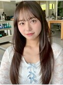 【MINX】顔まわり似合わせカット＋暗めカラーロング_渋谷