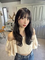 カシュカシュ アネックス(cache cache annex)&nbsp;ぱっつん前髪顔周りオリーブグレージュ透明感カラー