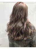 透け感ベージュミックスカールka