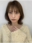【佐藤健太郎】小顔外ハネボブネオウルフアッシュブラウン