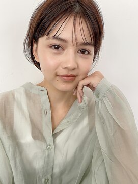 フィルムス 新宿(FILMS) 暗めカラー/レイヤーカット/くすみベージュ/ボブ/新宿