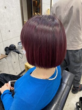 ヘアサロン ドットプラス 町田店(dot. plus) ブリーチ×ボルドーカラー