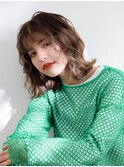 【Sourire江坂】小顔似合わせカットくびれヘアシルキーベージュ