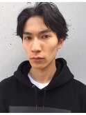 キマるセンターパート×マットブラック【池袋】