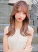 韓国風前髪×レイヤーカット【髪質改善/新宿/レイヤーカット】