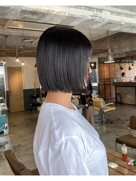 キーン 立川店(keen) 【keen×RIN】切りっぱなしボブ×アッシュグレー