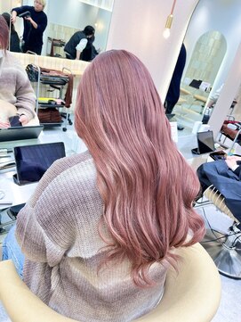 ロンドシェリ 仙台(Lond Cheri) イメチェン ダブルカラー ケアブリーチ ホワイトピンク 韓国