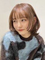 ノイ(noi) 顔周りレイヤーカットグレージュカラーくびれボブショートカット