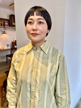 ヘアーアイストゥーレ(HAIR ICI TRE) 小顔補正立体カット×ナチュラル丸みボブ 10代20代30代40代50代