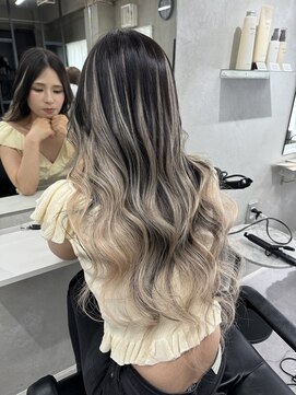 アルマバイロサ(ALMA by ROSA) ダークグレー×グラデーションエクステ 50枚